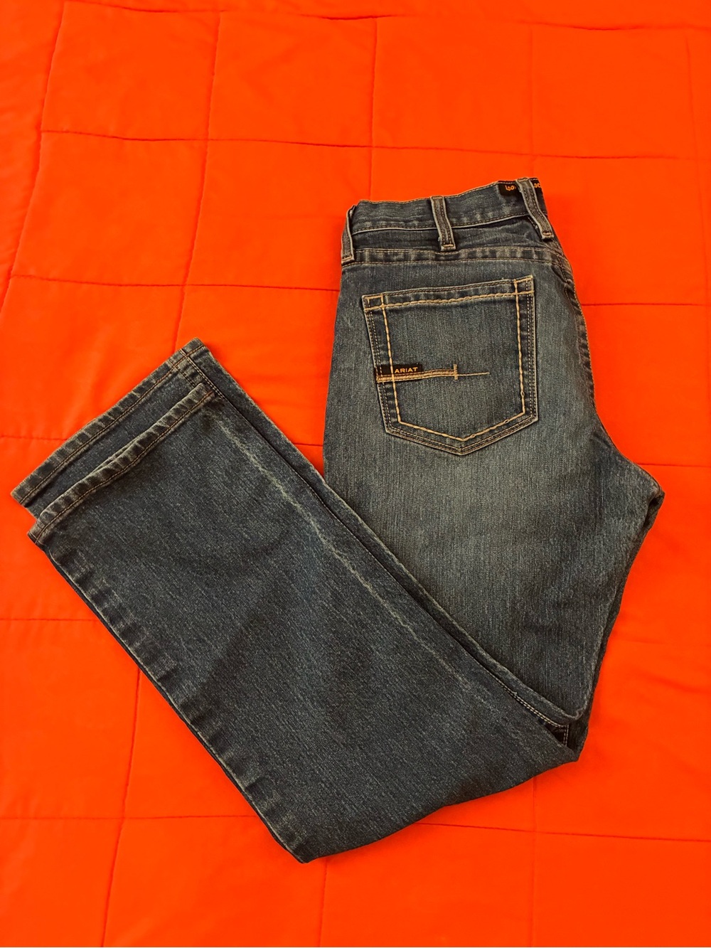 Ariat Jeans Mens  32x32 Rebar M4 Relaxed Boot Cut Jeans Blue